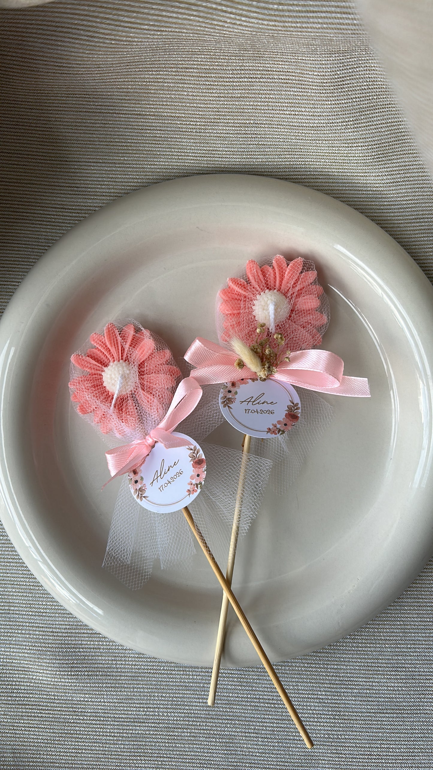 Bougie Fleur sur tige