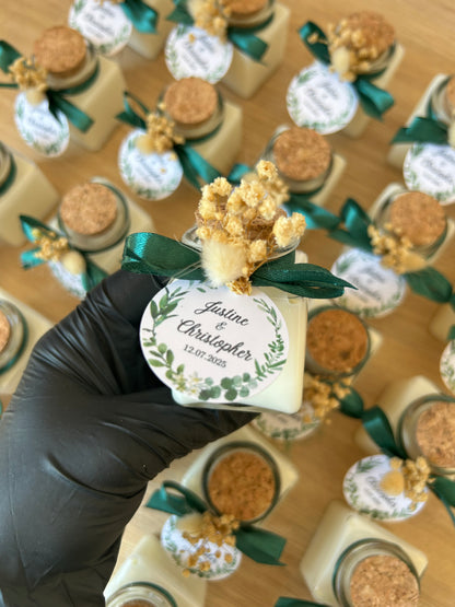 Bougie pot 50 ml Rond ou Carré