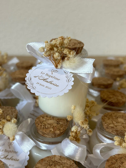 Bougie pot 50 ml Rond ou Carré