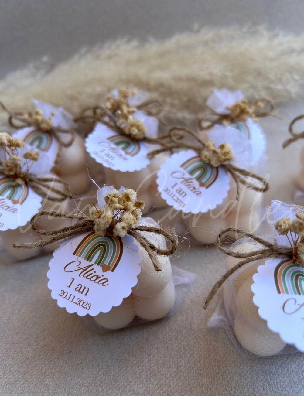 Bougie Bubble artisanale en cire végétale
