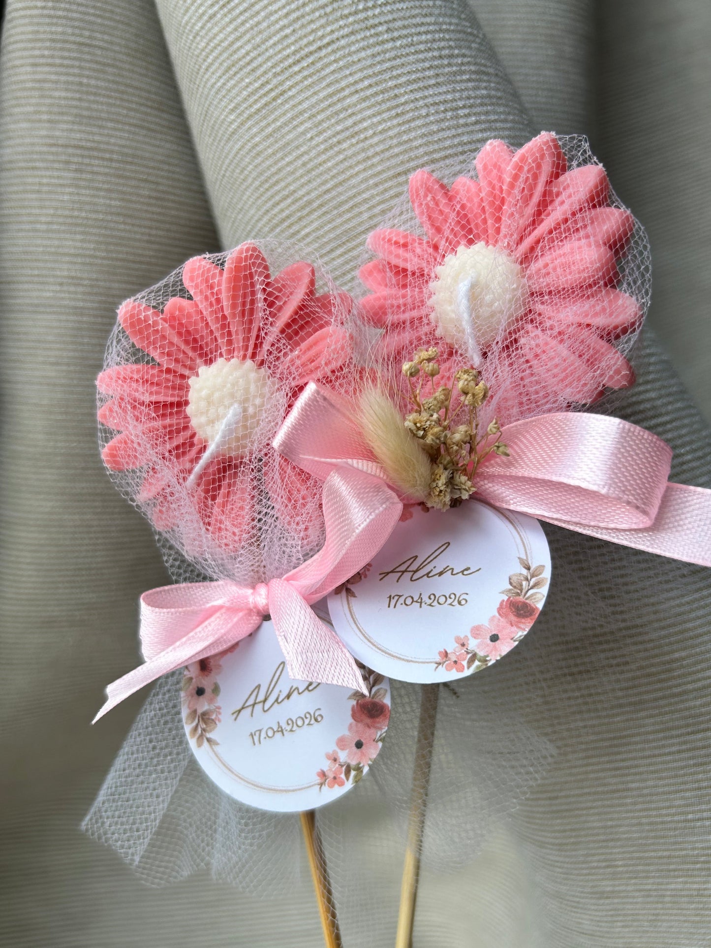 Bougie marguerite sur tige