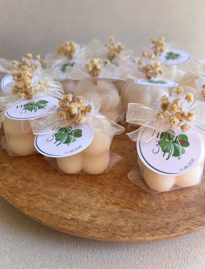 Bougie Bubble artisanale en cire végétale